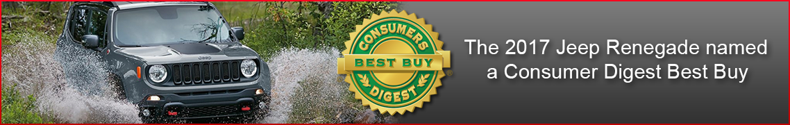 Jeep Renegade Consumer Digest Award